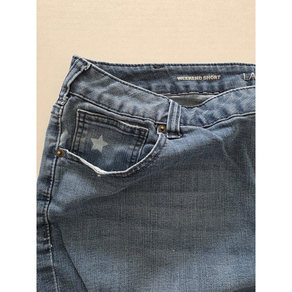 Lane Bryant Women Shorts Blue Distressed Denim Plus Size 22 - Picture 4 of 8